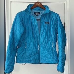 Women’s Patagonia Nano Puff Jacket Blue Primaloft Quilted Size M EUC